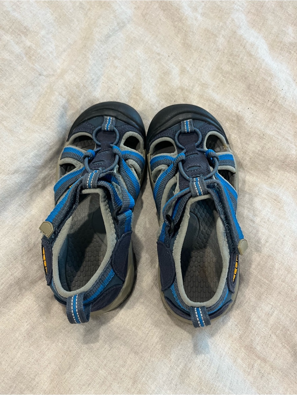 KEEN Kids Closed-Toe Sport Sandals in Blue and Navy - Lightweight Active Sandal